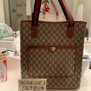 Authentic Gucci vintage sherryline tote